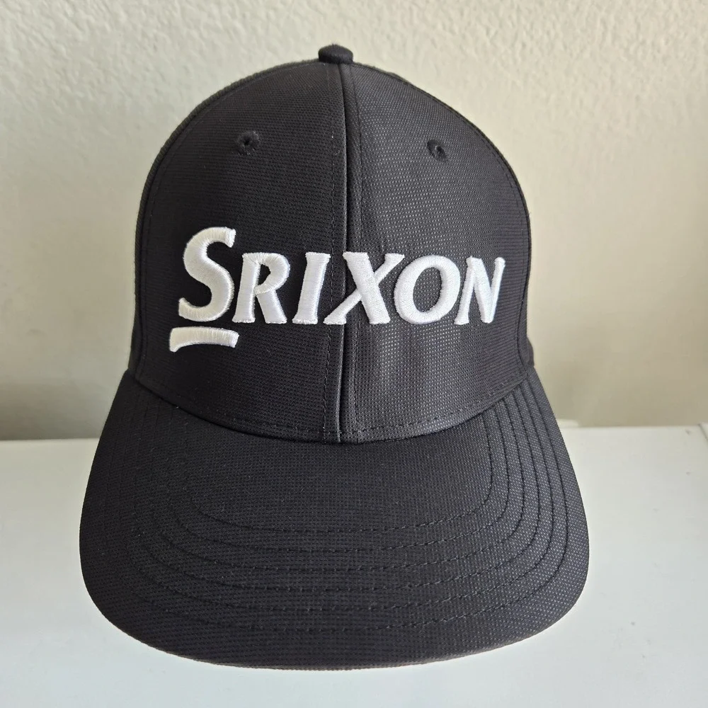 Srixon Cleveland Golf Dunlop Original Tour‎ Snapback Black Golf Hat Cap EUC